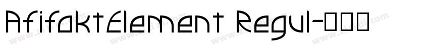 AfifaktElement Regul字体转换